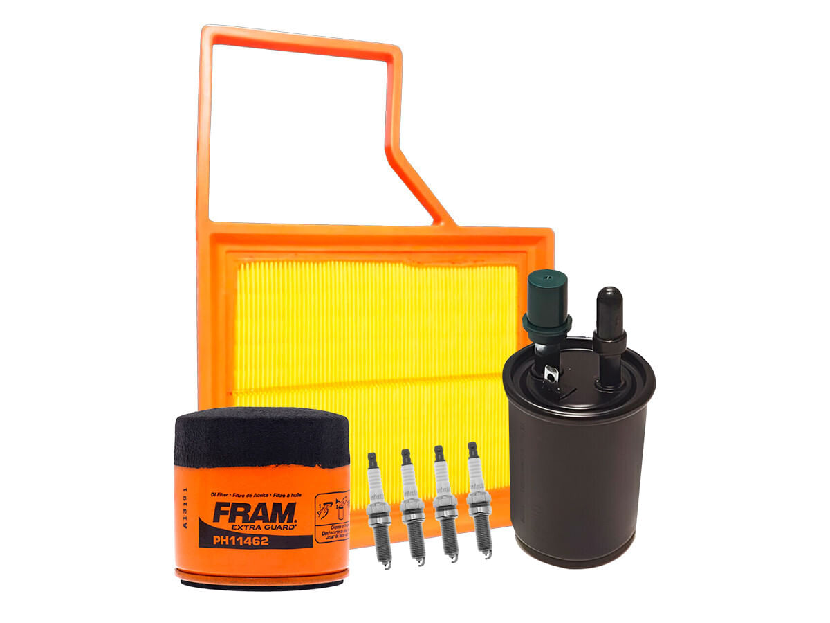 Kit De Bujías Iridio, Filtro De Aire, Filtro De Aceite Y Filtro De Combustible (7 Piezas)