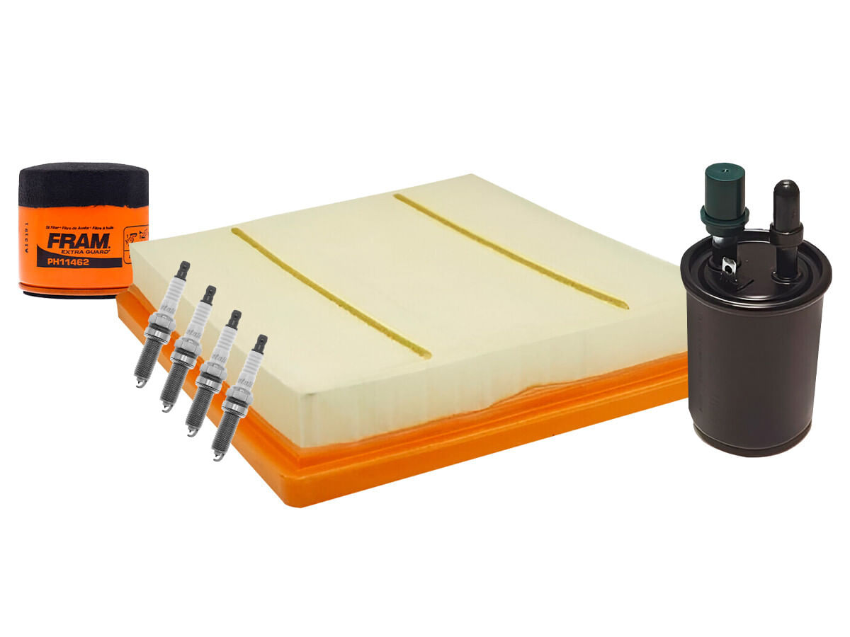 Kit De Bujías Iridio, Filtro De Aire, Filtro De Aceite Y Filtro De Combustible (7 Piezas)