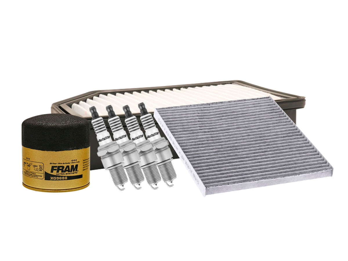 Kit De Bujías Iridio, Filtro De Aire, Filtro Para Aceite Sintético Y Filtro De Cabina (7 Piezas)