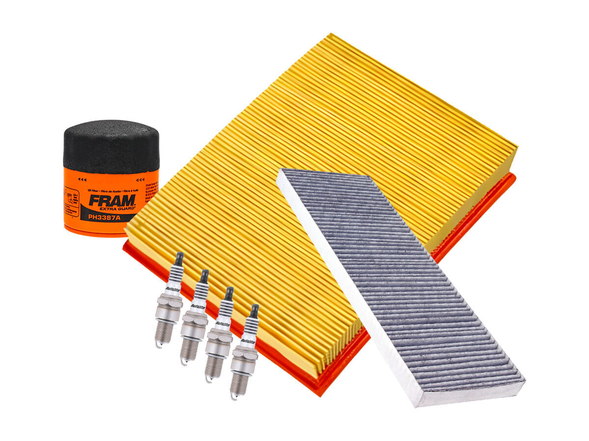 Kit De Bujías Iridio, Filtro De Aire, Filtro De Aceite Y Filtro De Cabina (7 Piezas)