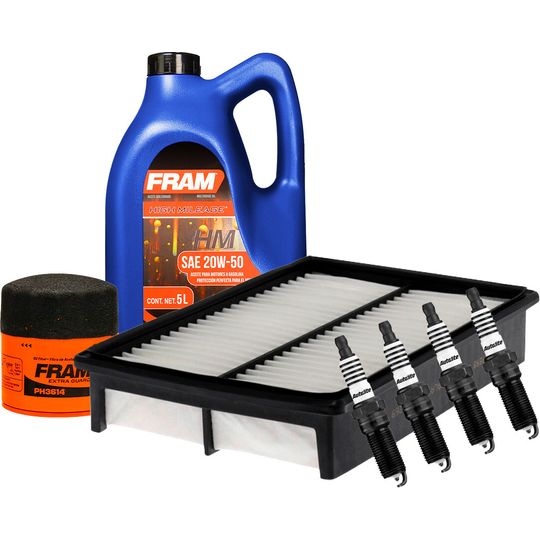fram-autolite-kit-de-afinacion-con-aceite-20w50-mineral-bujias-platino-y-2-filtros-7-piezas-mazda-3-2006-2013-3-l4-2-0l-l4-2-3l-l4-2-5l-0