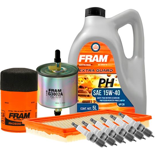 fram-autolite-kit-de-afinacion-con-aceite-15w40-mineral-bujias-platino-y-3-filtros-10-piezas-mercury-sable-1986-1995-sable-v6-3-0l-v6-3-8l-0