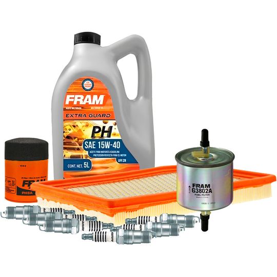 fram-autolite-kit-de-afinacion-con-aceite-15w40-mineral-bujias-cobre-y-3-filtros-10-piezas-mazda-b4000-1994-b4000-v6-4-0l-0