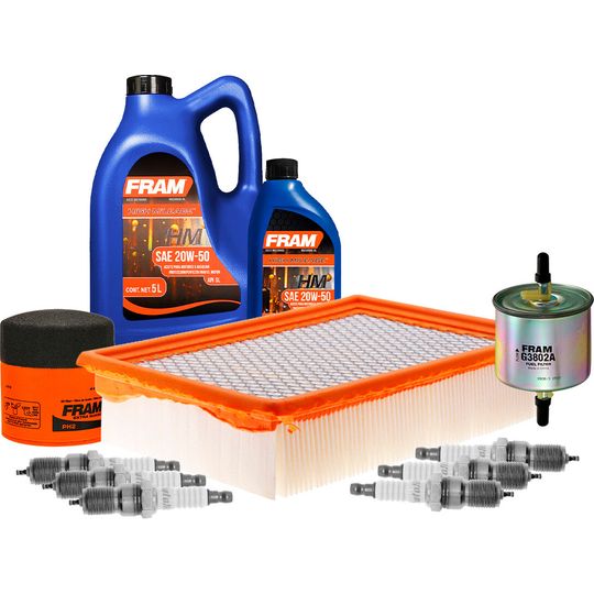 fram-autolite-kit-de-afinacion-con-aceite-20w50-mineral-bujias-platino-y-3-filtros-11-piezas-mercury-mariner-2005-2007-mariner-v6-3-0l-0