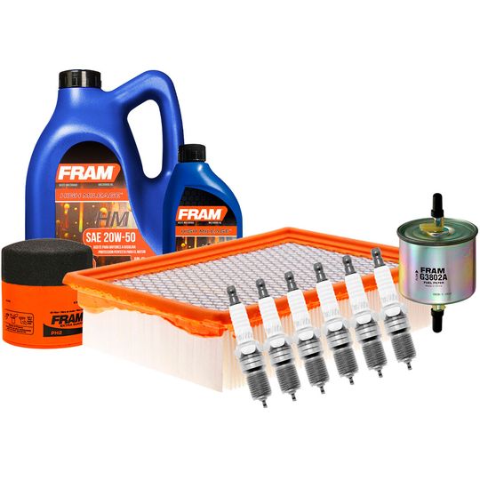 fram-autolite-kit-de-afinacion-con-aceite-20w50-mineral-bujias-iridio-y-3-filtros-11-piezas-mercury-mariner-2005-2007-mariner-v6-3-0l-0