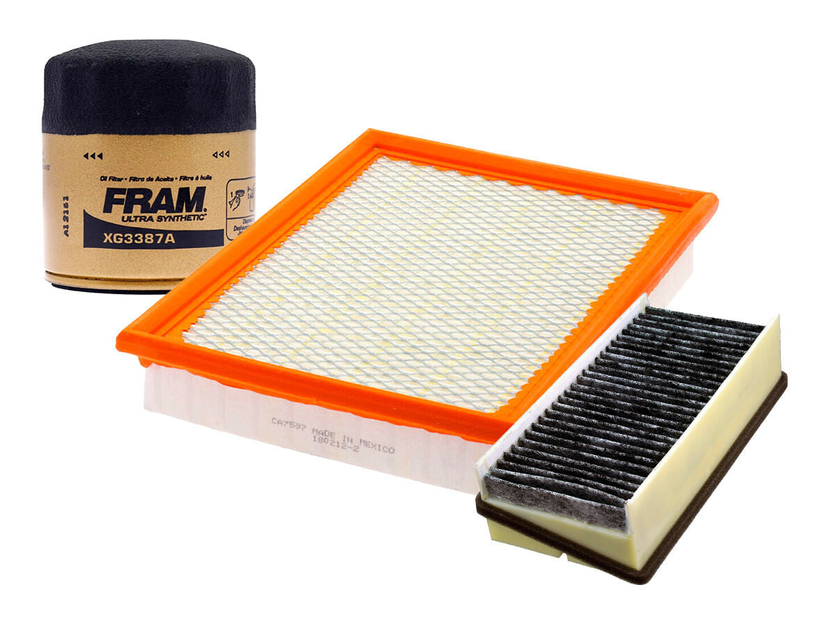 Kit De Filtro De Aire, Filtro De Aceite Sintético Y Filtro De Cabina (3 Piezas)