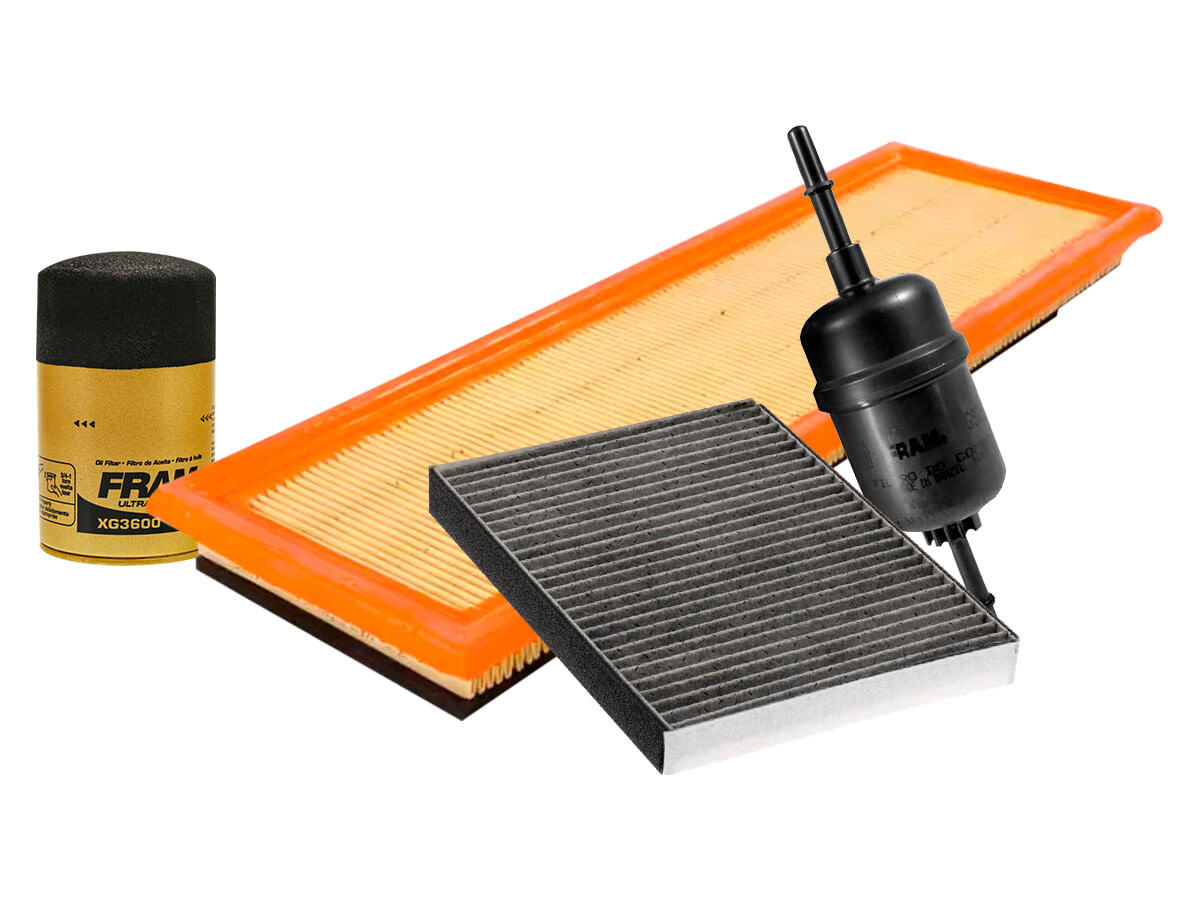 Kit De Filtro De Aire, Filtro De Aceite Sintético, Filtro De Combustible Y Filtro De Cabina (4 Piezas)