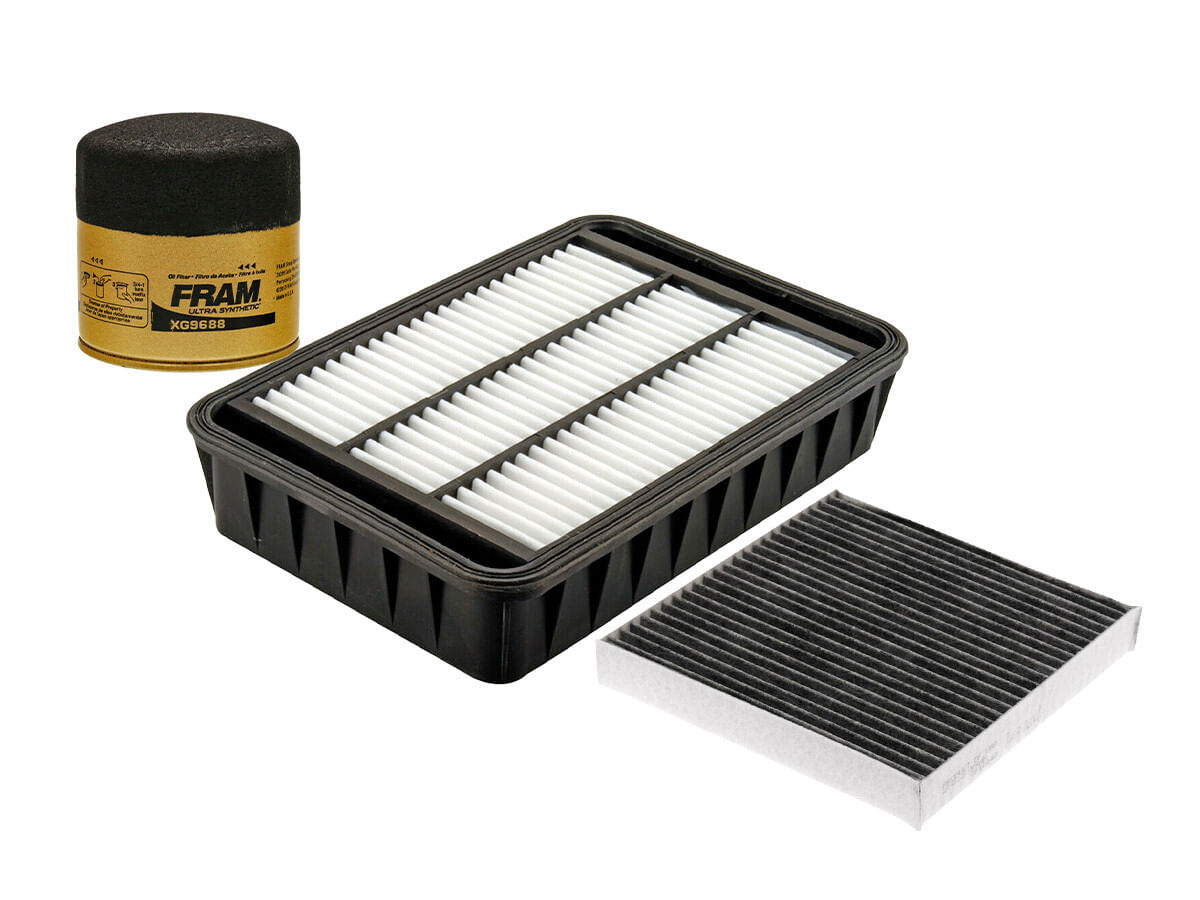 Kit De Filtro De Aire, Filtro De Aceite Sintético Y Filtro De Cabina (3 Piezas)
