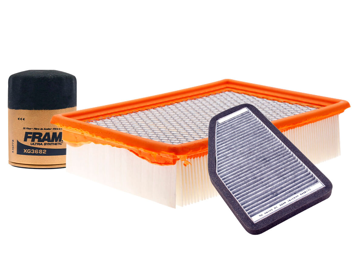 Kit De Filtro De Aire, Filtro De Aceite Sintético Y Filtro De Cabina (3 Piezas)