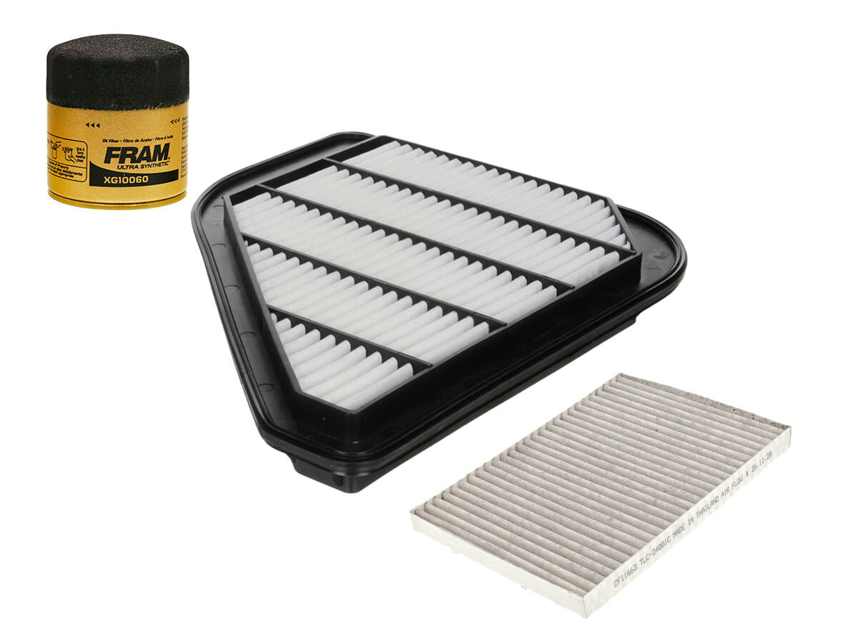 Kit De Filtro De Aire, Filtro De Aceite Sintético Y Filtro De Cabina (3 Piezas)