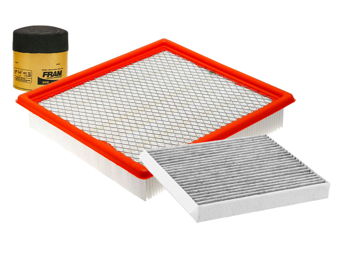 Kit De Filtro De Aire, Filtro De Aceite Sintético Y Filtro De Cabina (3 Piezas)