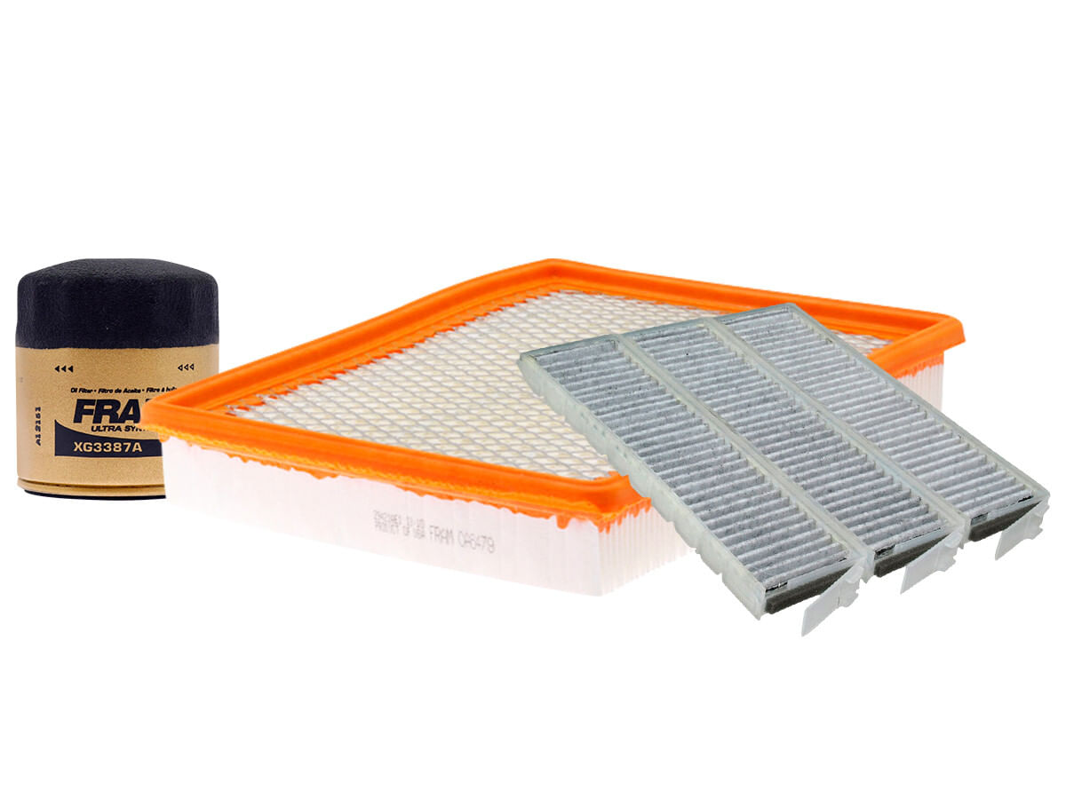 Kit De Filtro De Aire, Filtro De Aceite Sintético Y Filtro De Cabina (3 Piezas)