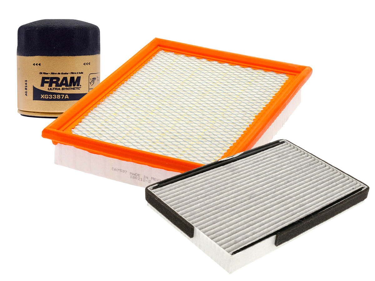 Kit De Filtro De Aire, Filtro De Aceite Sintético Y Filtro De Cabina (3 Piezas)