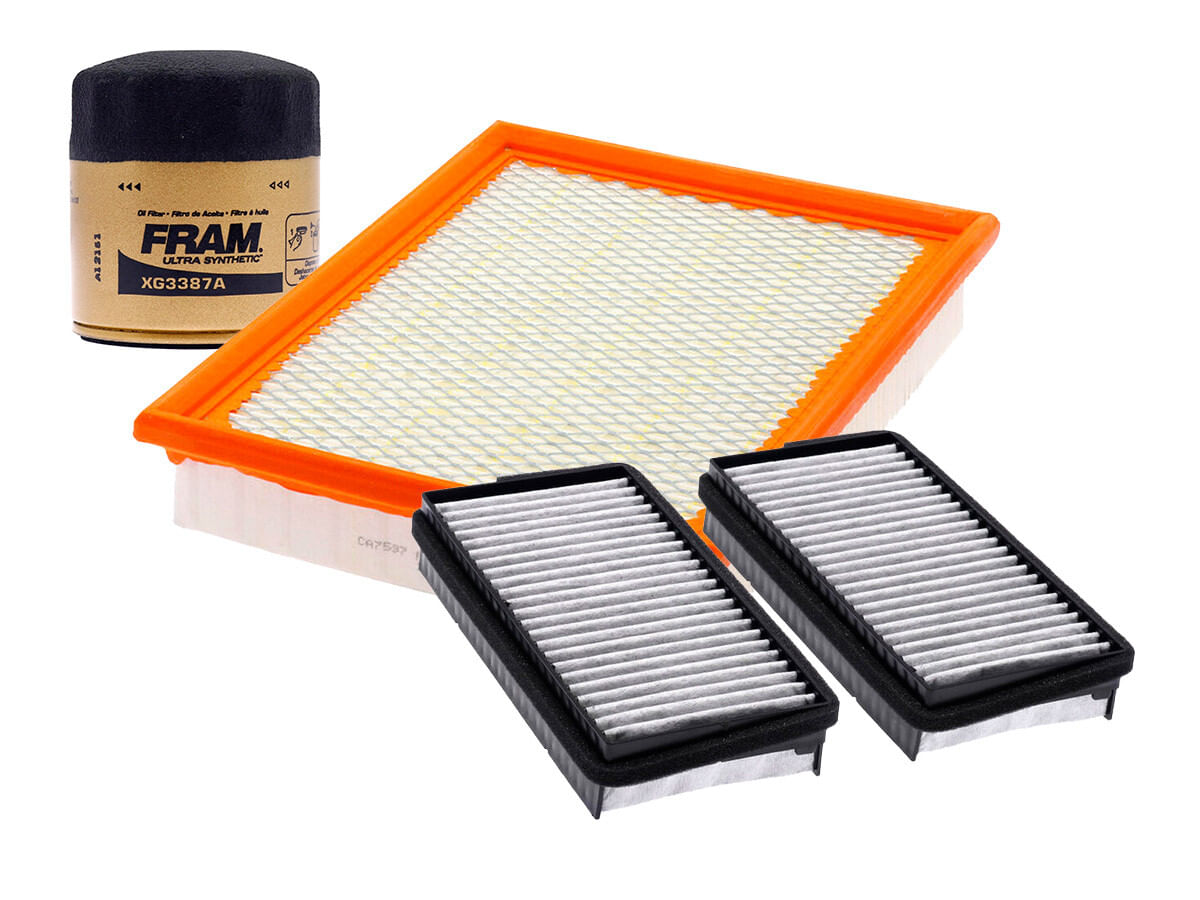 Kit De Filtro De Aire, Filtro De Aceite Sintético Y Filtro De Cabina (3 Piezas)
