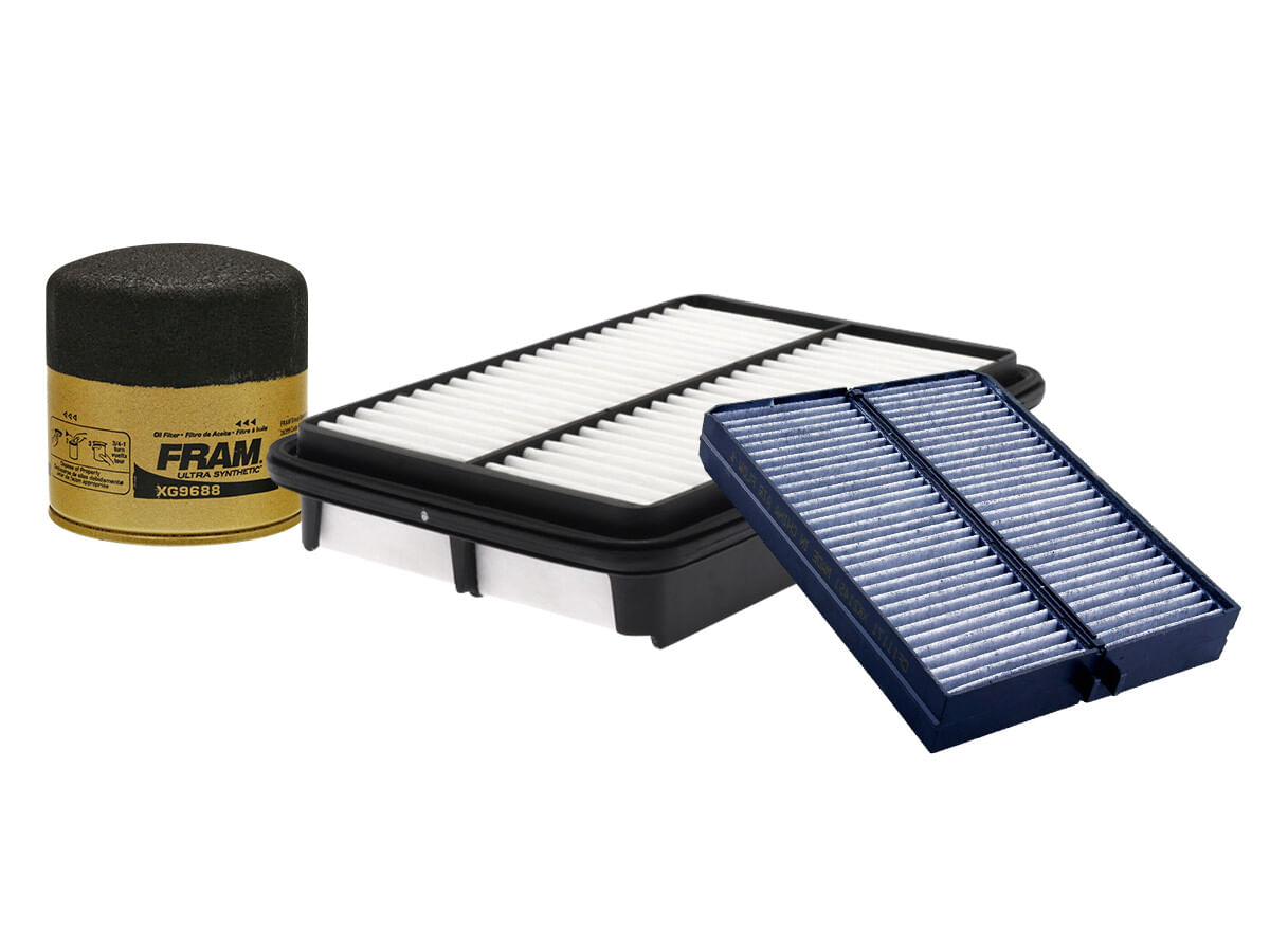 Kit De Filtro De Aire, Filtro De Aceite Sintético Y Filtro De Cabina (3 Piezas)