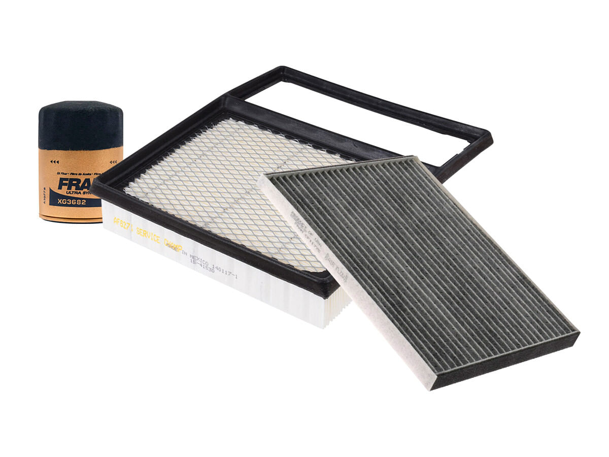 Kit De Filtro De Aire, Filtro De Aceite Sintético Y Filtro De Cabina (3 Piezas)