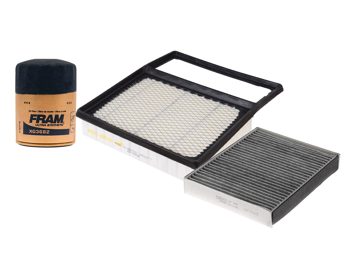 Kit De Filtro De Aire, Filtro De Aceite Sintético Y Filtro De Cabina (3 Piezas)