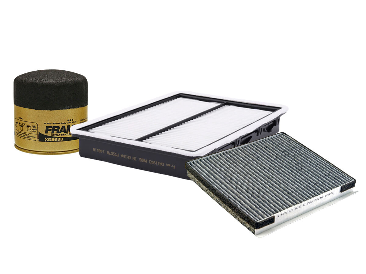 Kit De Filtro De Aire, Filtro De Aceite Sintético Y Filtro De Cabina (3 Piezas)