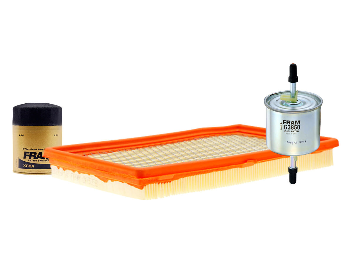 Kit De Filtro De Aire, Filtro De Aceite Sintético Y Filtro De Combustible (3 Piezas)