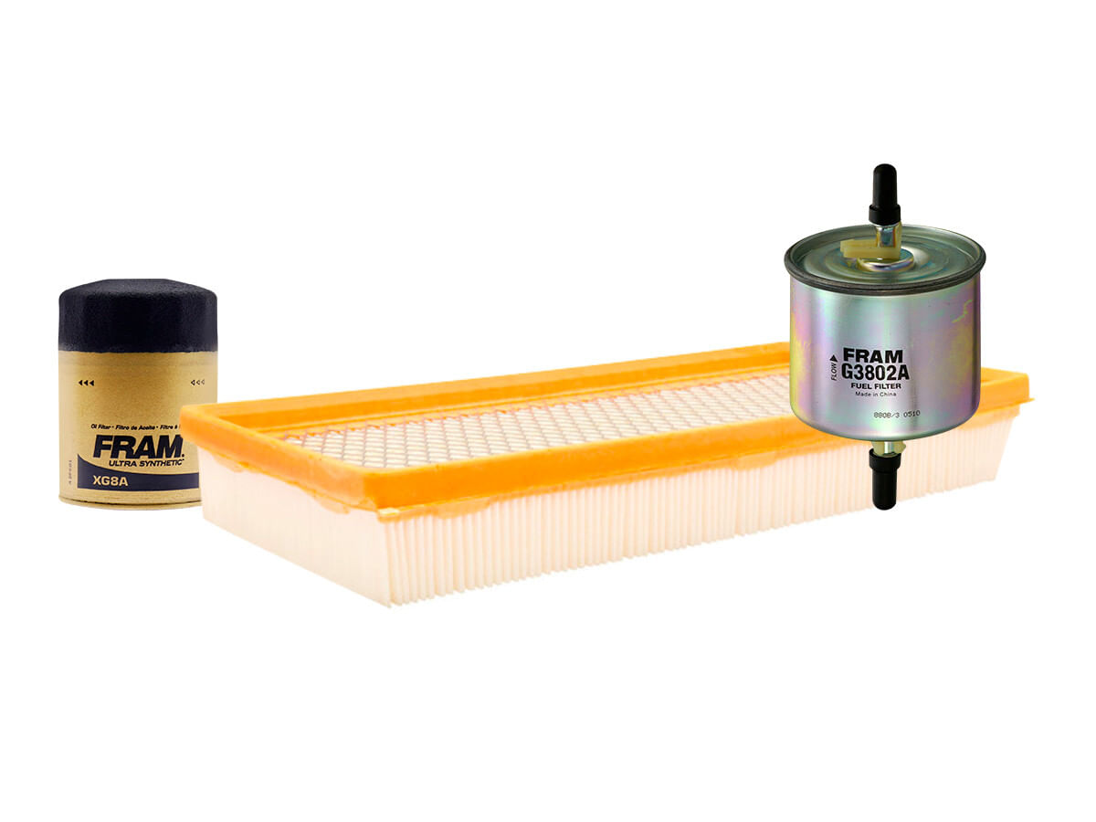 Kit De Filtro De Aire, Filtro De Aceite Sintético Y Filtro De Combustible (3 Piezas)