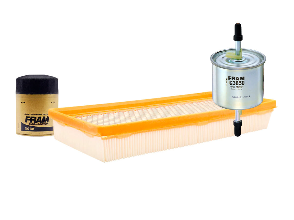Kit De Filtro De Aire, Filtro De Aceite Sintético Y Filtro De Combustible (3 Piezas)