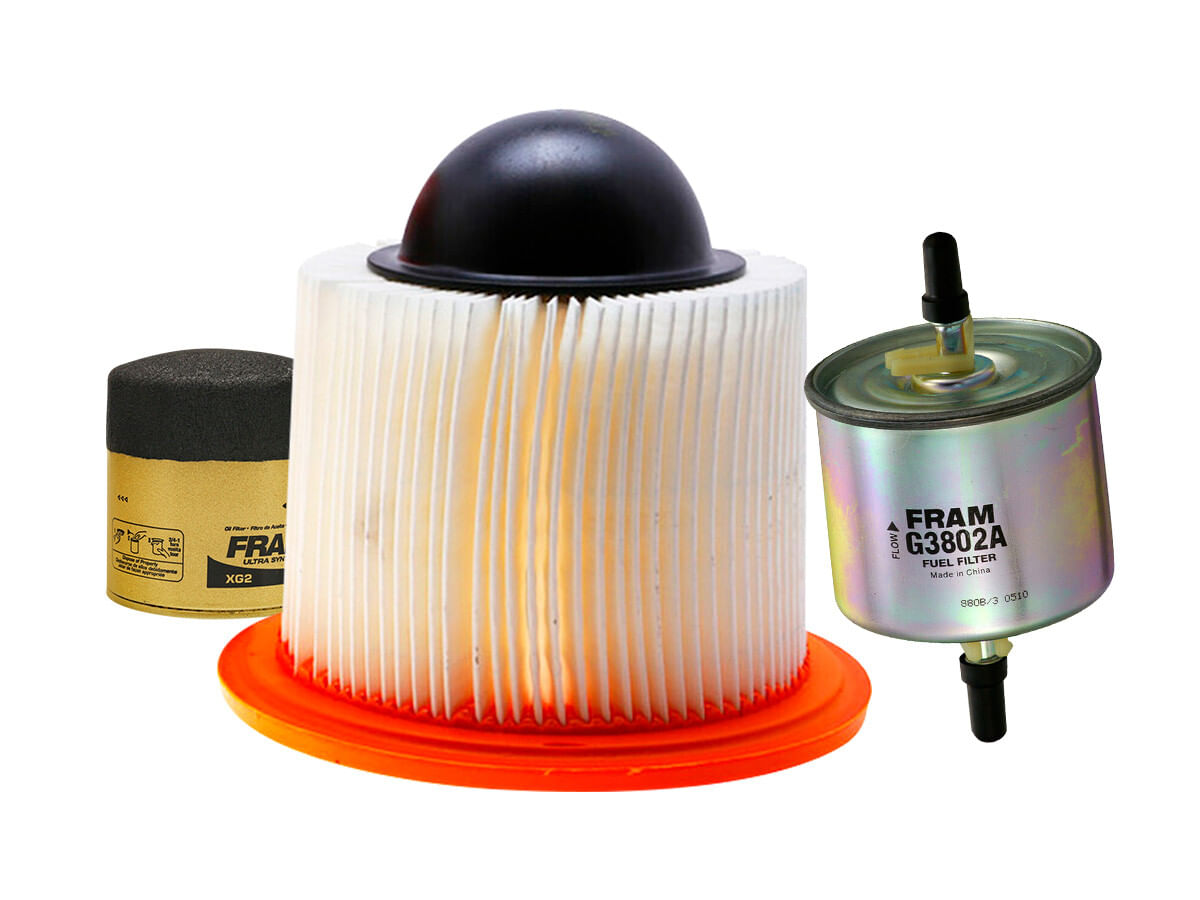 Kit De Filtro De Aire, Filtro De Aceite Sintético Y Filtro De Combustible (3 Piezas)