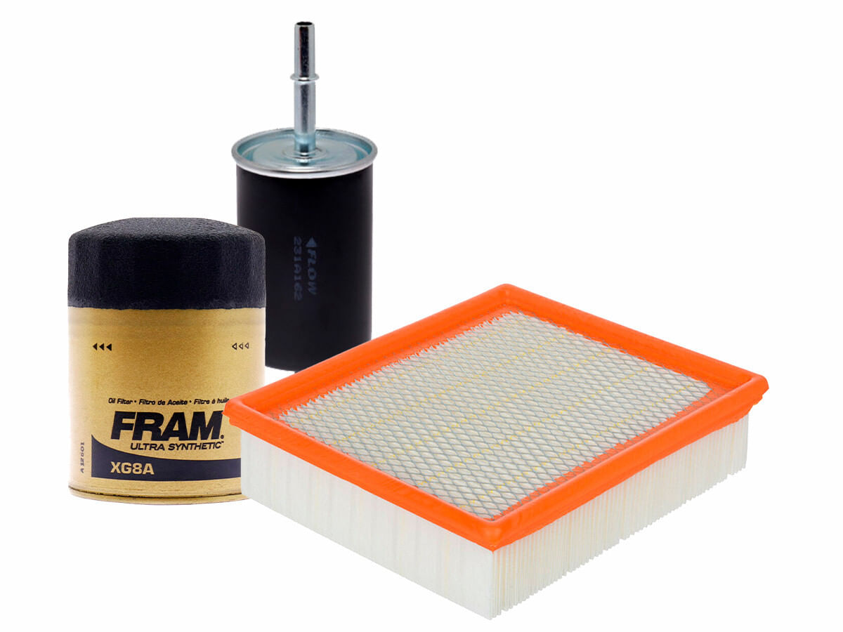 Kit De Filtro De Aire, Filtro De Aceite Sintético Y Filtro De Combustible (3 Piezas)