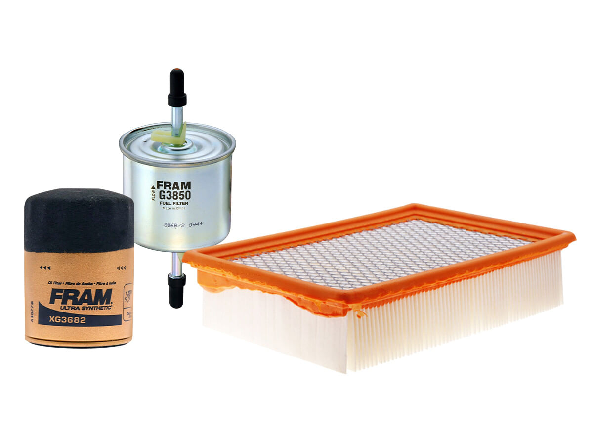 Kit De Filtro De Aire, Filtro De Aceite Sintético Y Filtro De Combustible (3 Piezas)