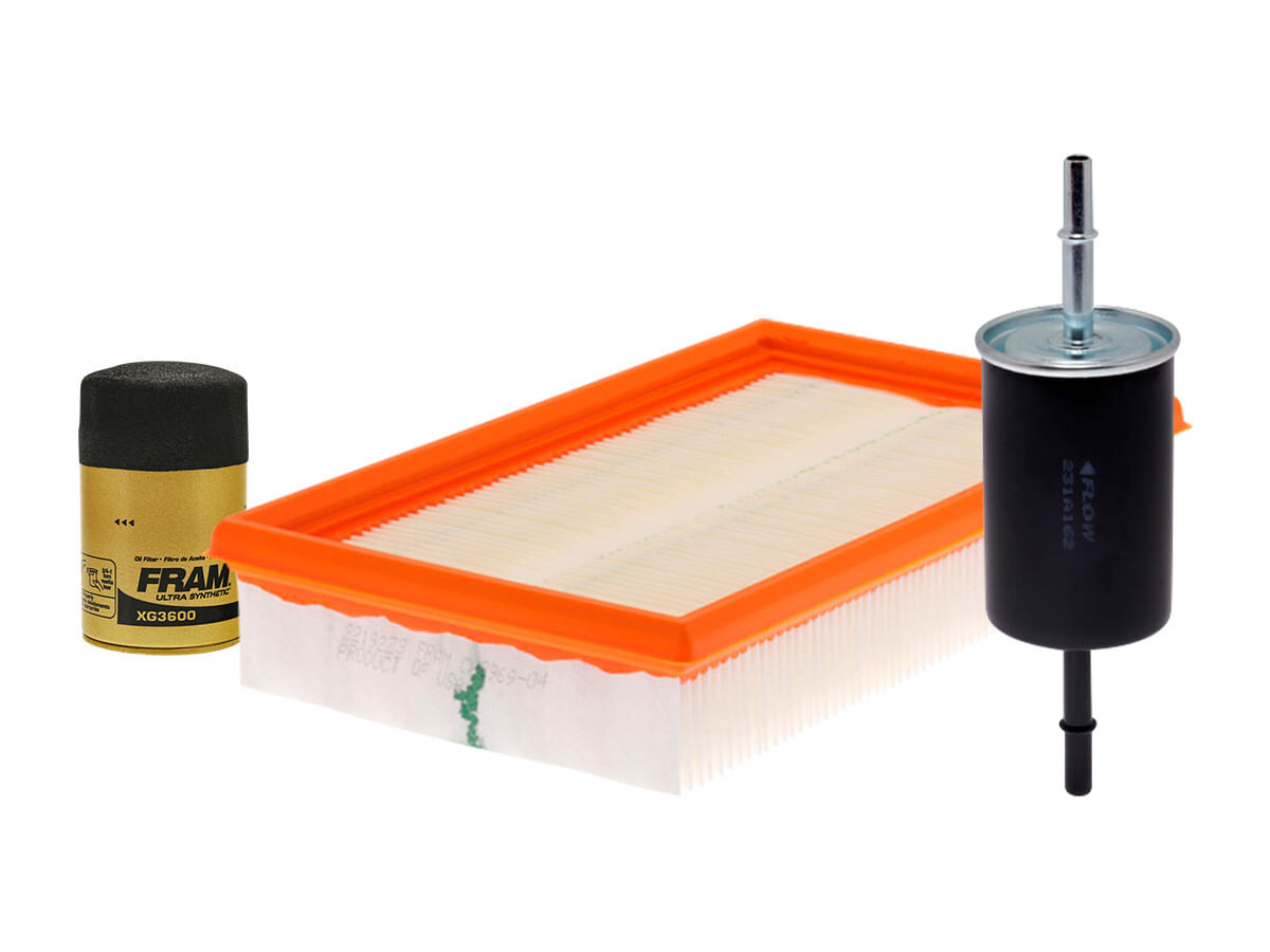 Kit De Filtro De Aire, Filtro De Aceite Sintético Y Filtro De Combustible (3 Piezas)