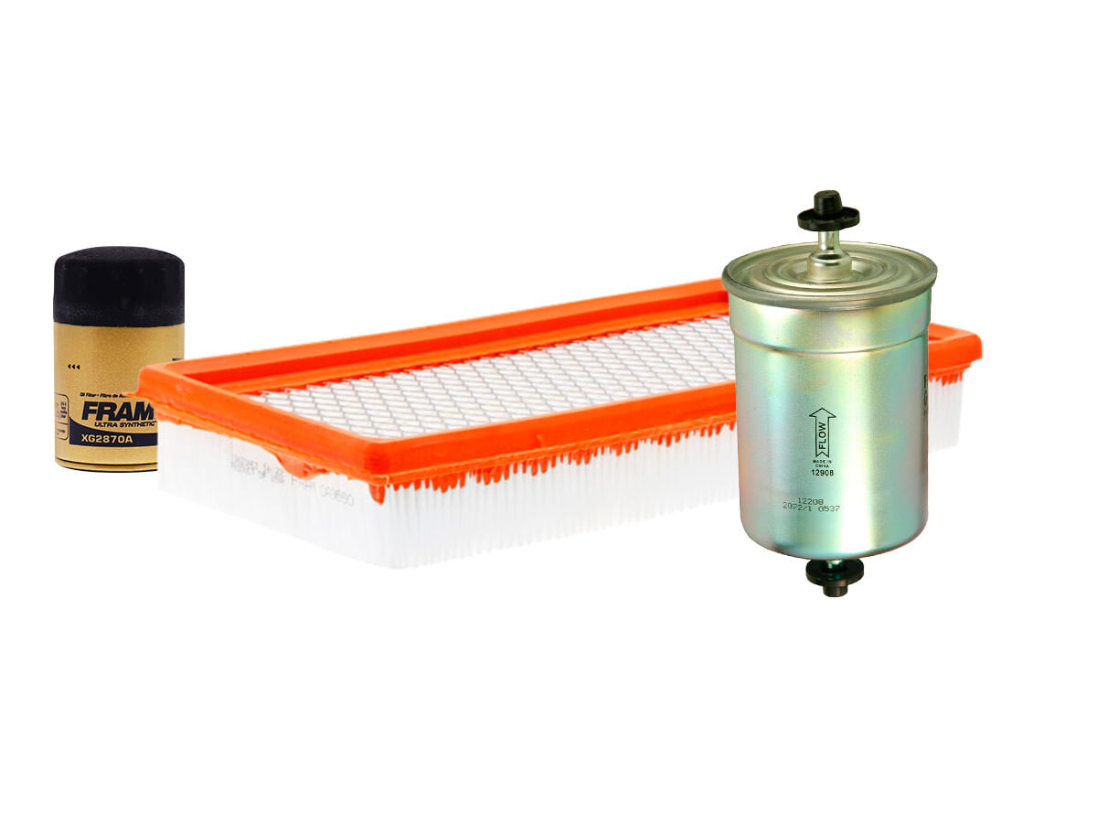 Kit De Filtro De Aire, Filtro De Aceite Sintético Y Filtro De Combustible (3 Piezas)