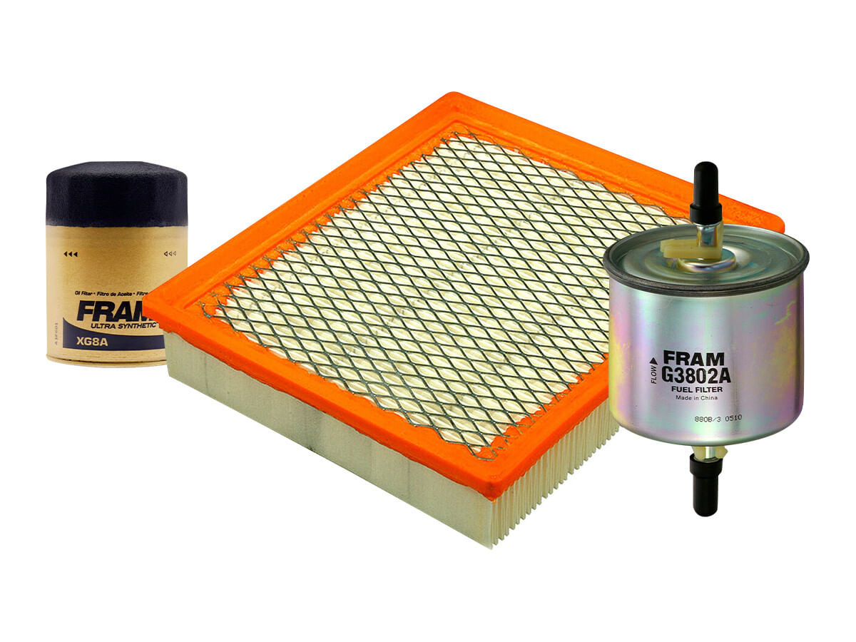 Kit De Filtro De Aire, Filtro De Aceite Sintético Y Filtro De Combustible (3 Piezas)