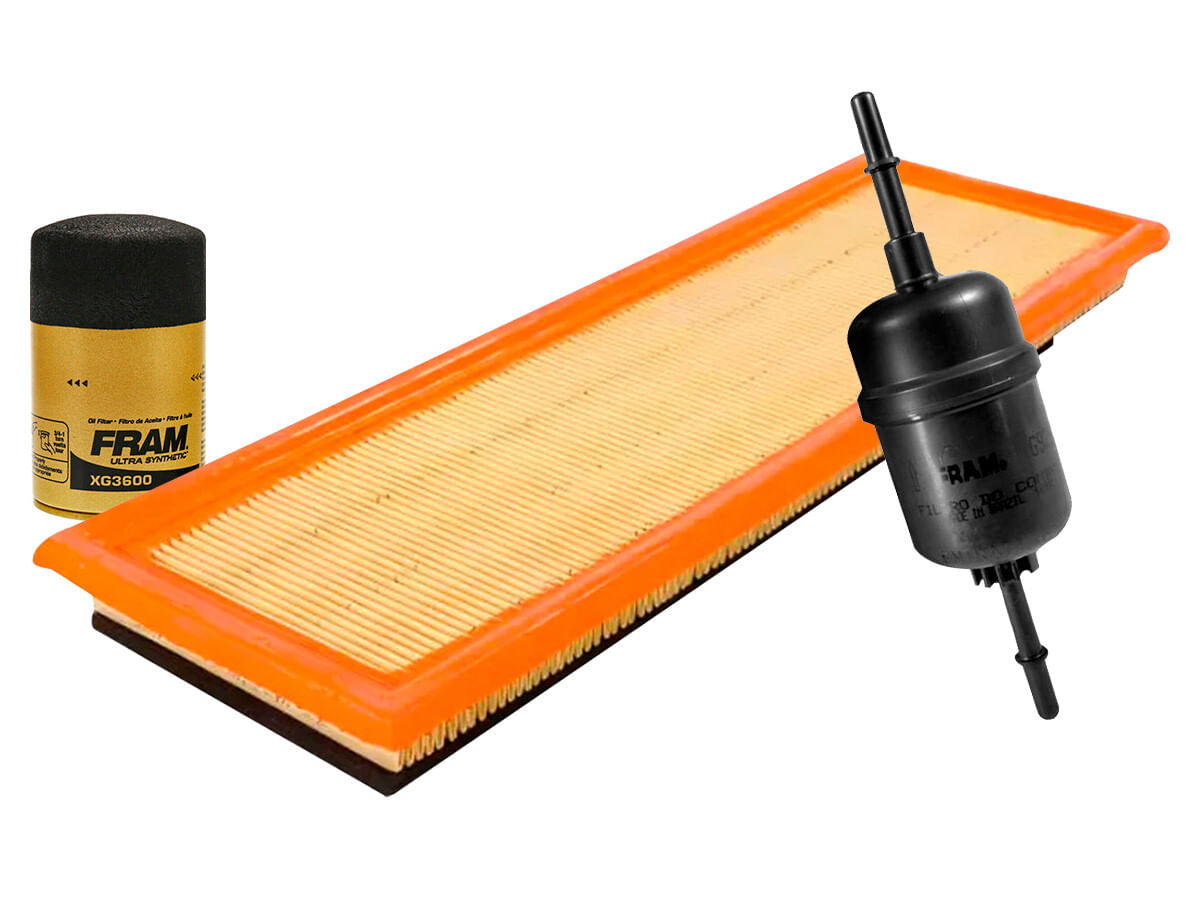 Kit De Filtro De Aire, Filtro De Aceite Sintético Y Filtro De Combustible (3 Piezas)