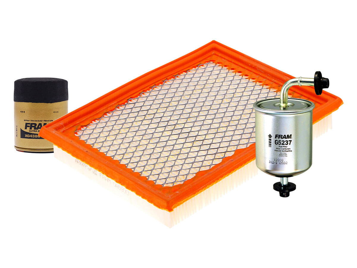 Kit De Filtro De Aire, Filtro De Aceite Sintético Y Filtro De Combustible (3 Piezas)