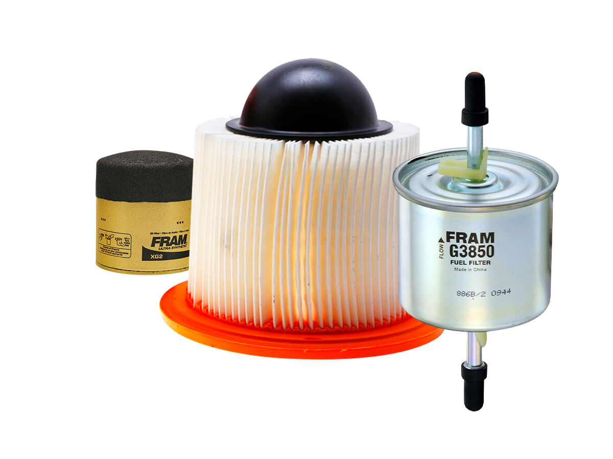 Kit De Filtro De Aire, Filtro De Aceite Sintético Y Filtro De Combustible (3 Piezas)