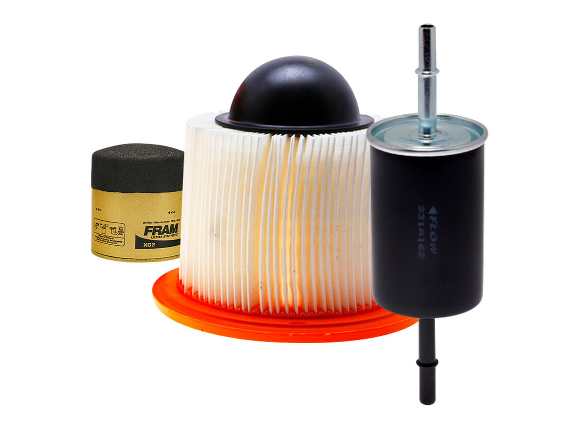 Kit De Filtro De Aire, Filtro De Aceite Sintético Y Filtro De Combustible (3 Piezas)