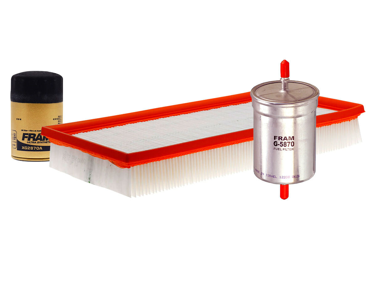 Kit De Filtro De Aire, Filtro De Aceite Sintético Y Filtro De Combustible (3 Piezas)