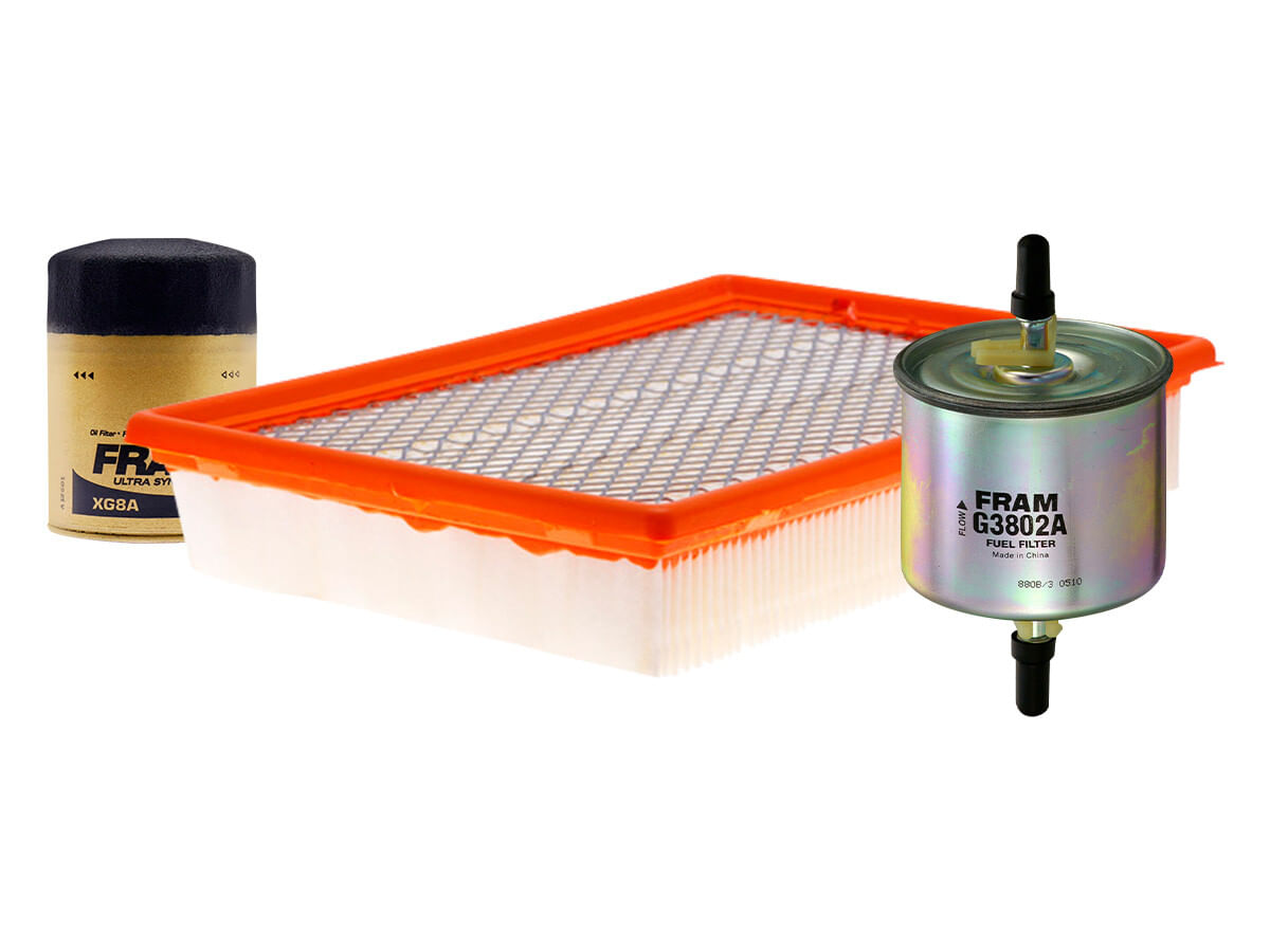 Kit De Filtro De Aire, Filtro De Aceite Sintético Y Filtro De Combustible (3 Piezas)