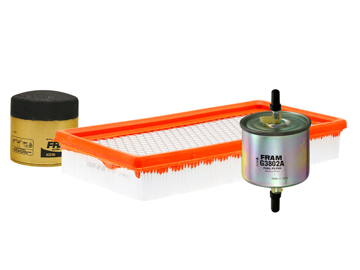 Kit De Filtro De Aire, Filtro De Aceite Sintético Y Filtro De Combustible (3 Piezas)