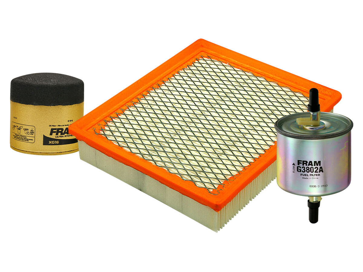 Kit De Filtro De Aire, Filtro De Aceite Sintético Y Filtro De Combustible (3 Piezas)