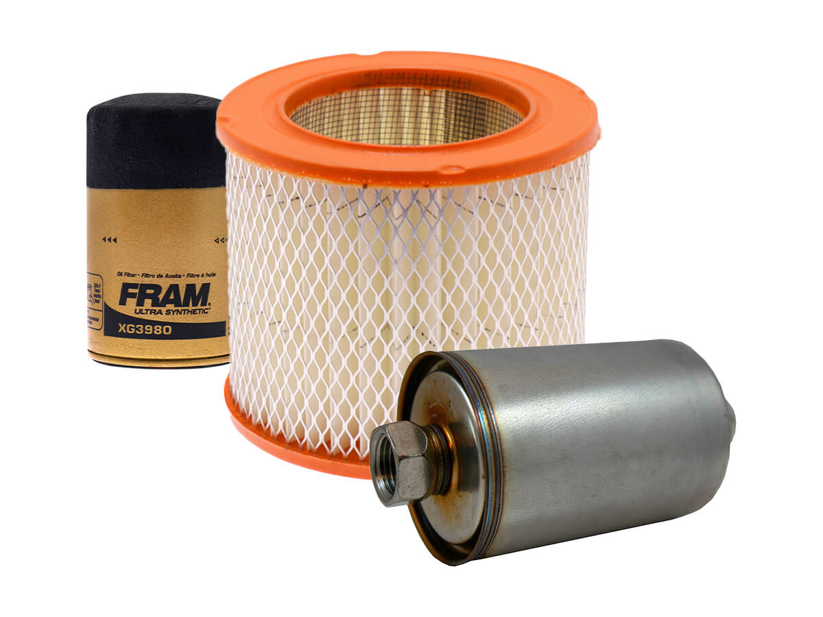 Kit De Filtro De Aire, Filtro De Aceite Sintético Y Filtro De Combustible (3 Piezas)