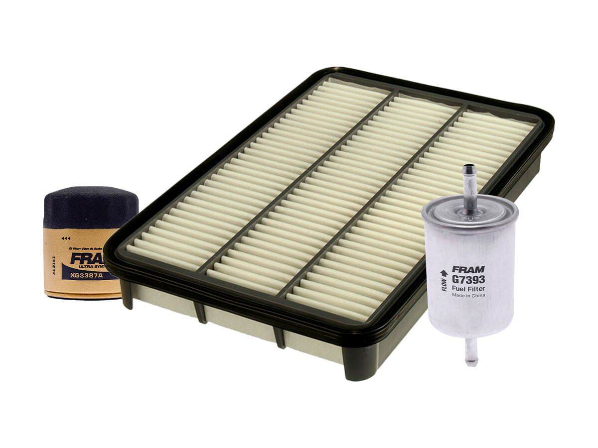 Kit De Filtro De Aire, Filtro De Aceite Sintético Y Filtro De Combustible (3 Piezas)