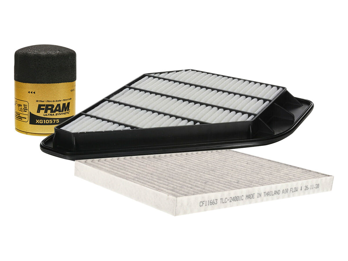 Kit De Filtro De Aire, Filtro De Aceite Sintético Y Filtro De Cabina (3 Piezas)