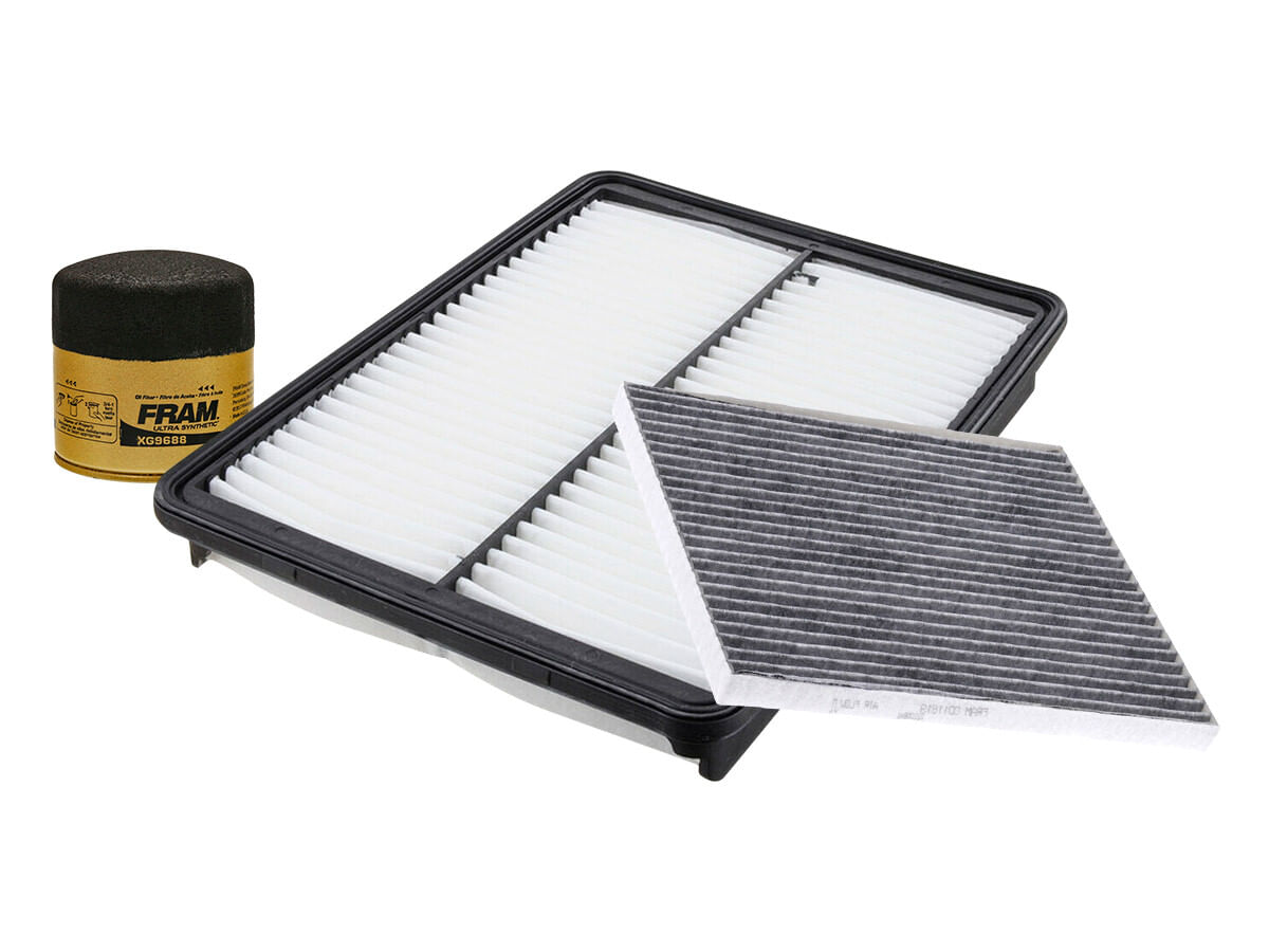 Kit De Filtro De Aire, Filtro De Aceite Sintético Y Filtro De Cabina (3 Piezas)