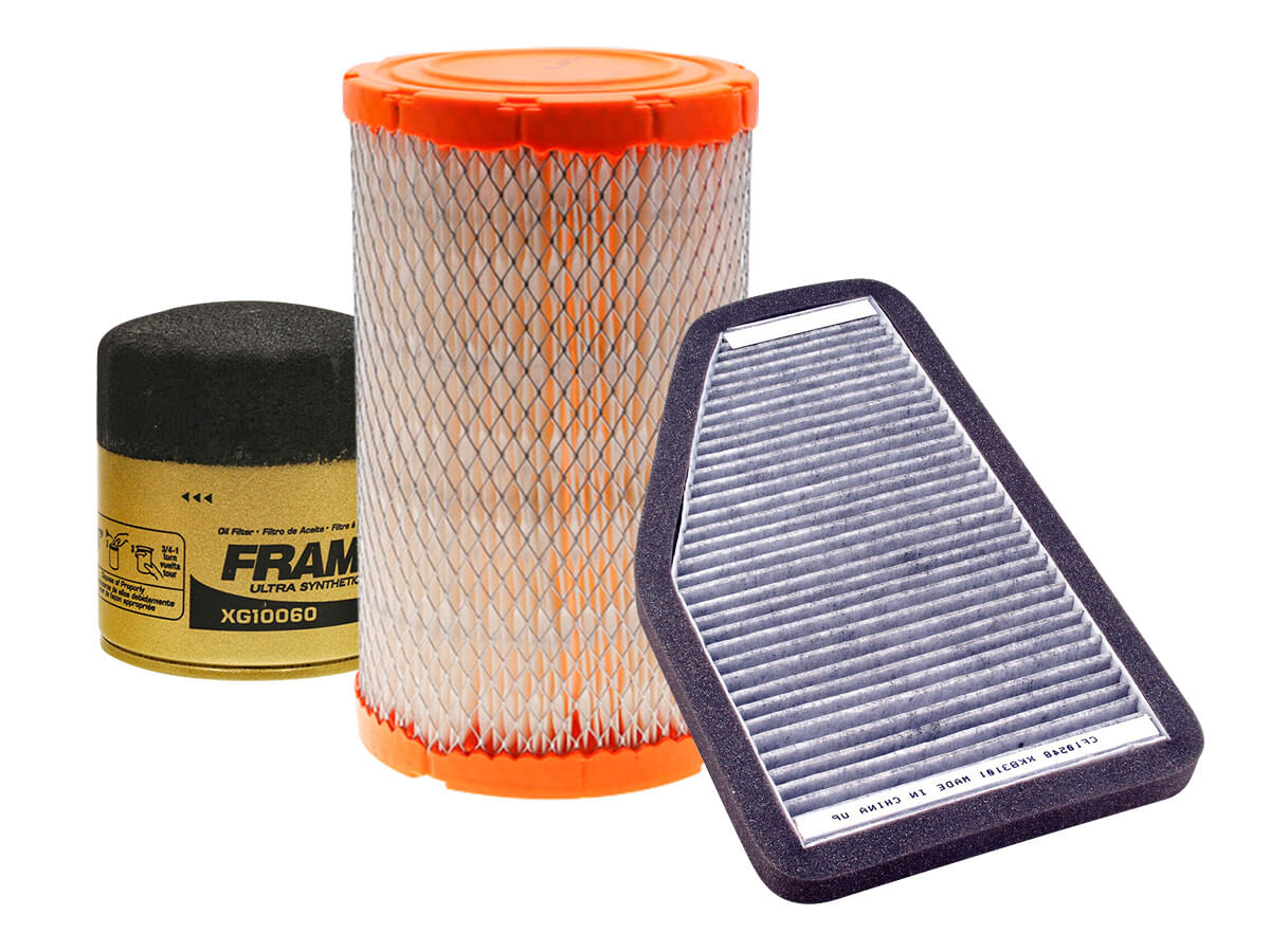 Kit De Filtro De Aire, Filtro De Aceite Sintético Y Filtro De Cabina (3 Piezas)