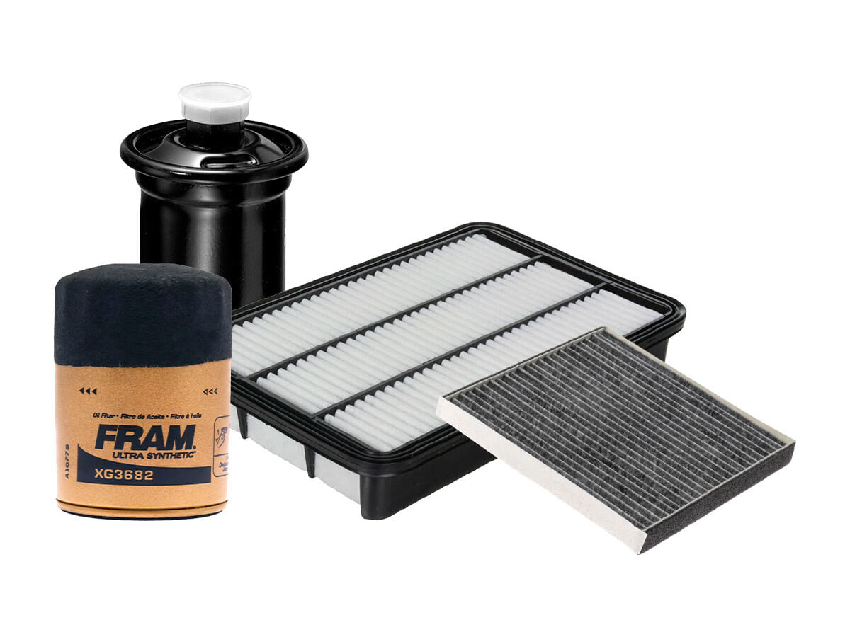 Kit De Filtro De Aire, Filtro De Aceite Sintético, Filtro De Combustible Y Filtro De Cabina (4 Piezas)