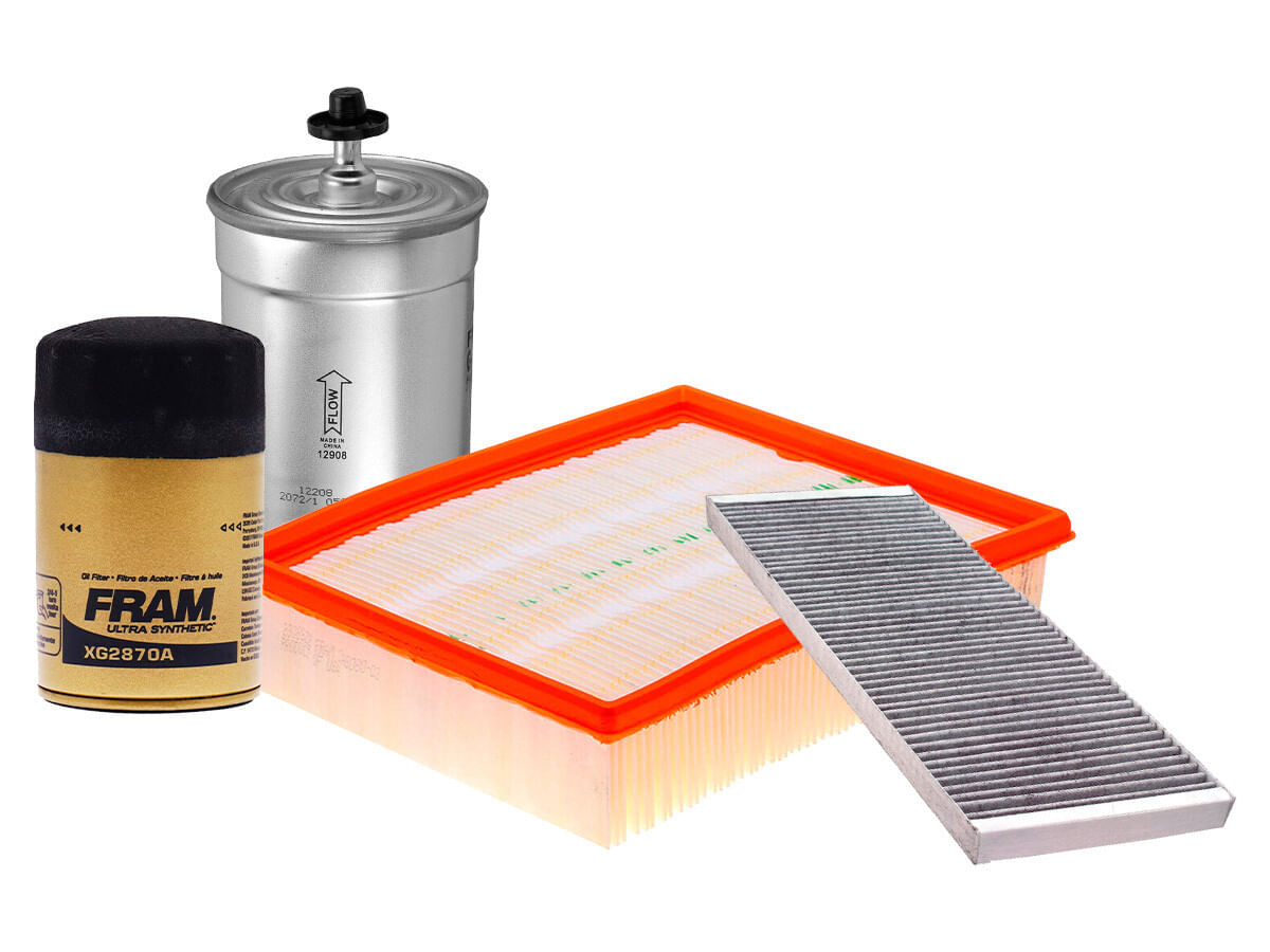 Kit De Filtro De Aire, Filtro De Aceite Sintético, Filtro De Combustible Y Filtro De Cabina (4 Piezas)