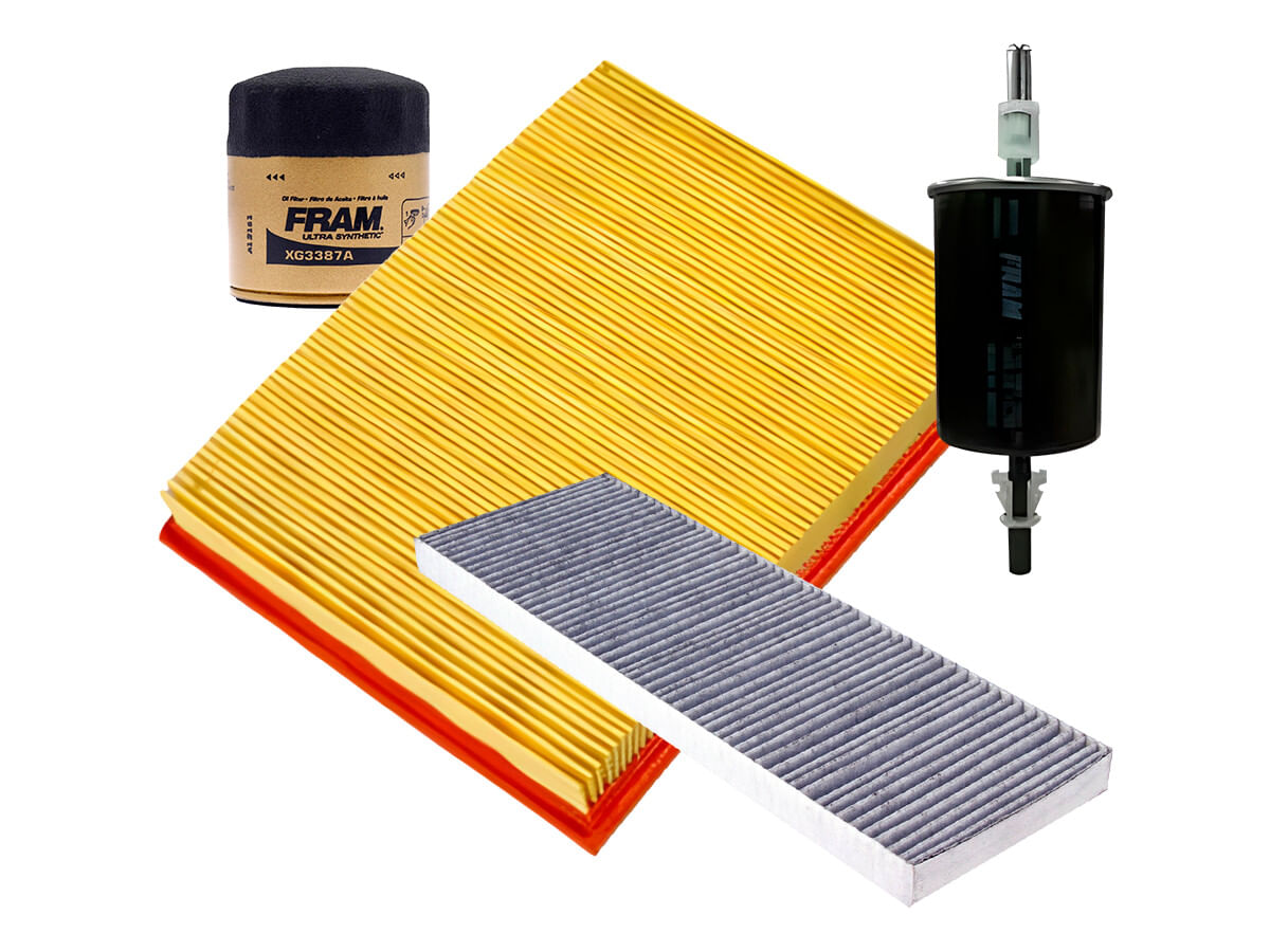 Kit De Filtro De Aire, Filtro De Aceite Sintético, Filtro De Combustible Y Filtro De Cabina (4 Piezas)