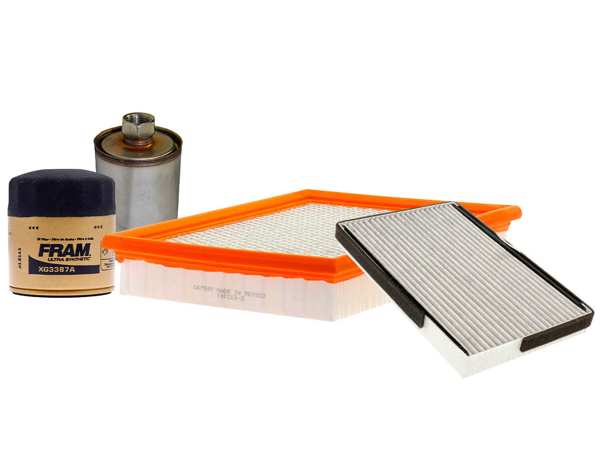 Kit De Filtro De Aire, Filtro De Aceite Sintético, Filtro De Combustible Y Filtro De Cabina (4 Piezas)