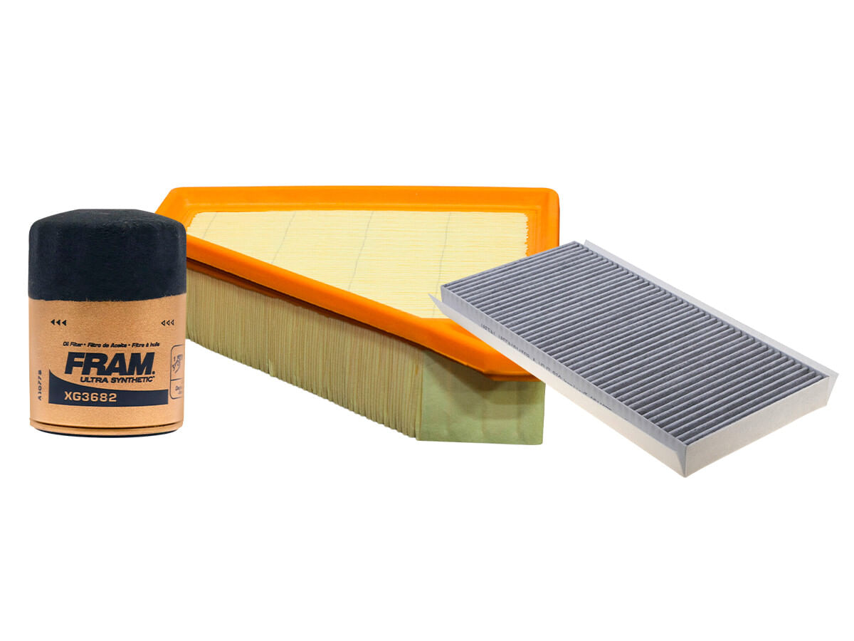 Kit De Filtro De Aire, Filtro De Aceite Sintético Y Filtro De Cabina (3 Piezas)