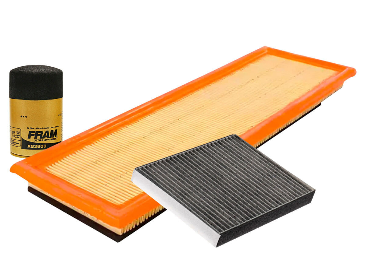 Kit De Filtro De Aire, Filtro De Aceite Sintético Y Filtro De Cabina (3 Piezas)